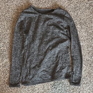 Men’s Gray Fleece Lined  Long Sleeve Top or Undershirt